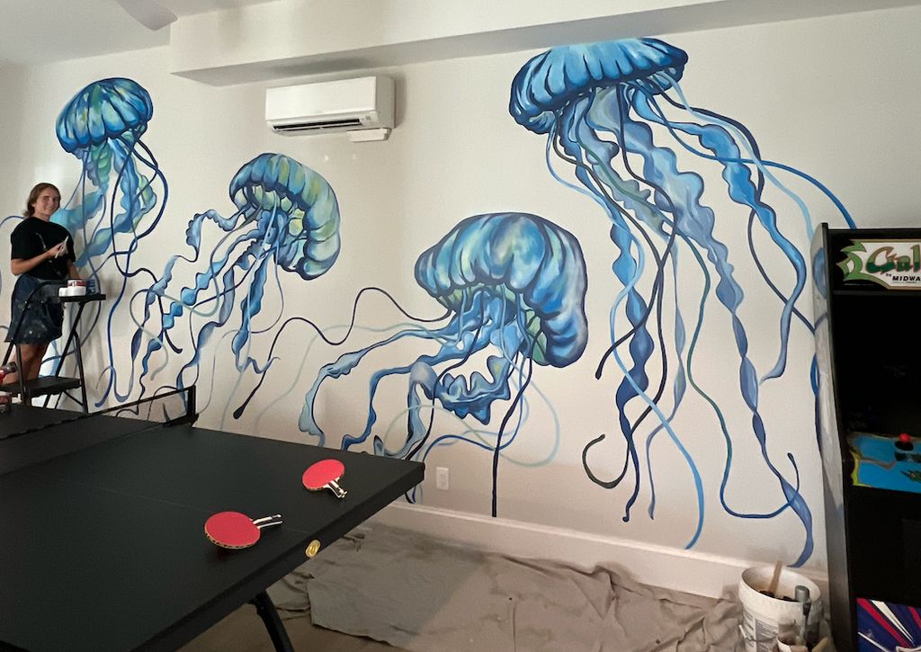 Residential Game Room Mural