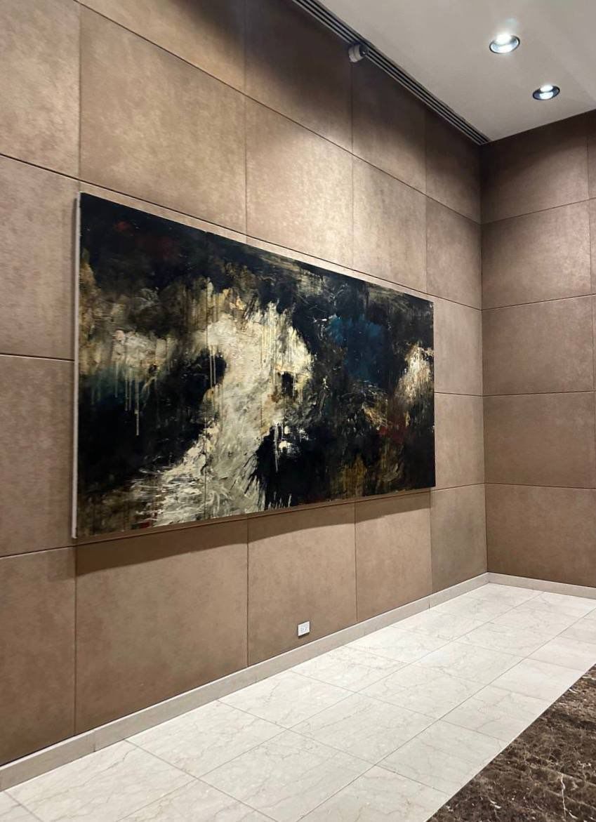 Enormous big art at the hallway 