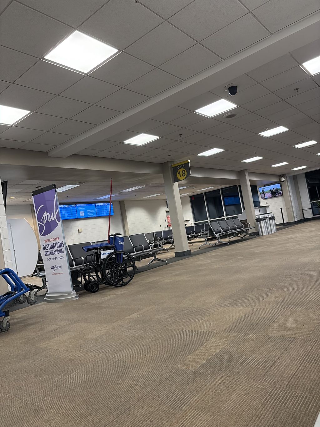 Airport lobby detailing 