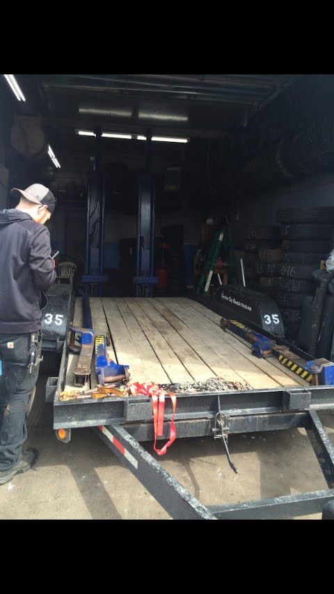 Car hoist removal and install 