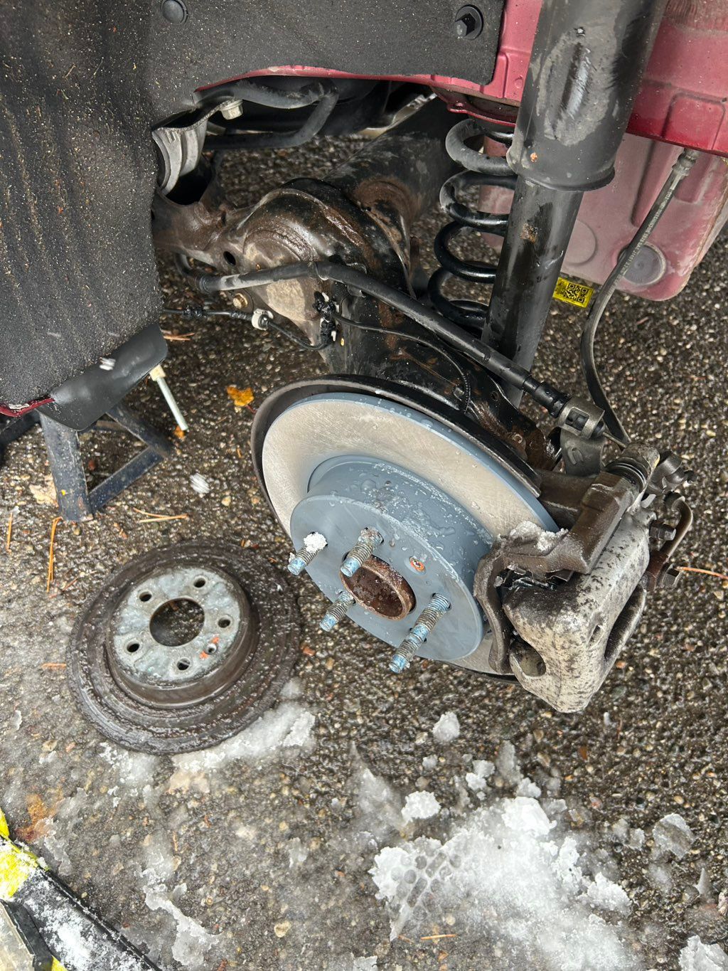 Brake and Rotor Replacement (Driver Rear)