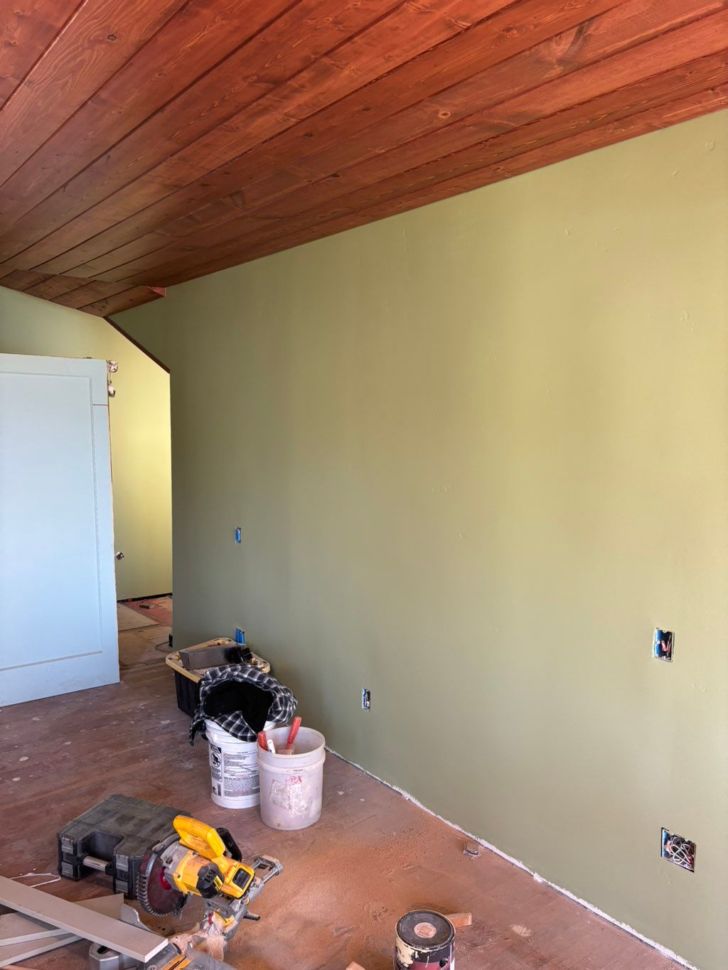 Painted all walls. Installed and stained the deck 