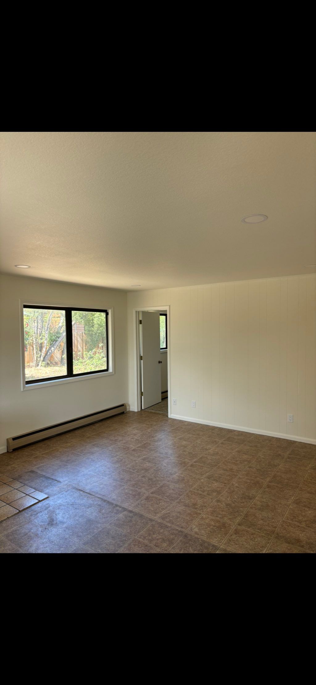 Painted all ceiling, walls, door, trim 