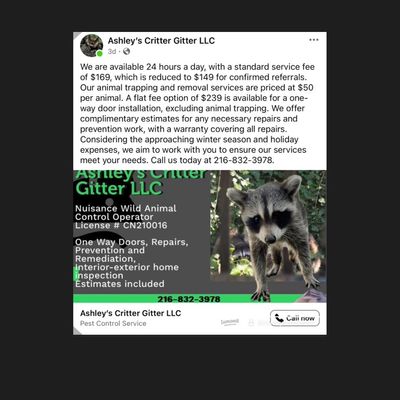 Avatar for Ashley’s Critter Gitter LLC