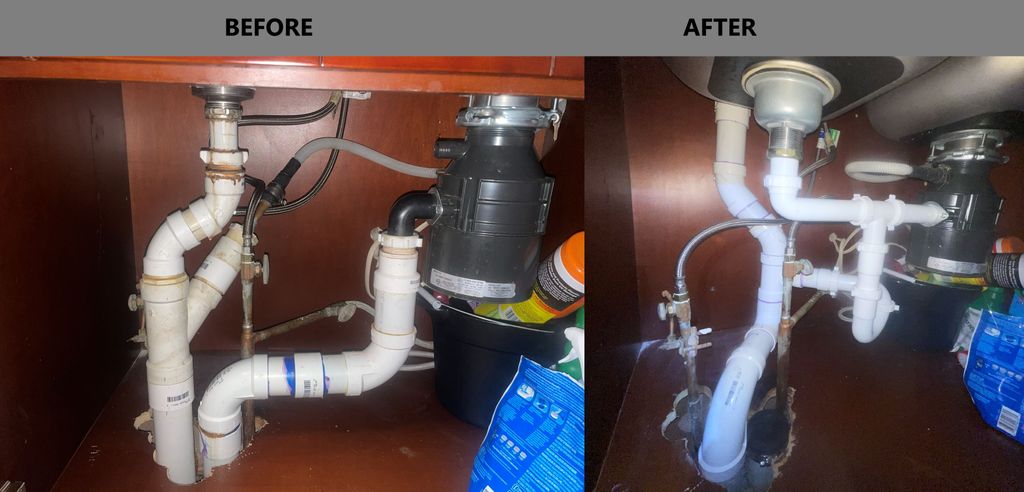 Kitchen drain modification