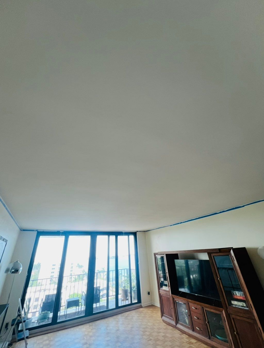 After popcorn ceiling removal ✨