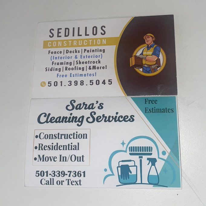 Sara’s cleaning services/Sedillos construction