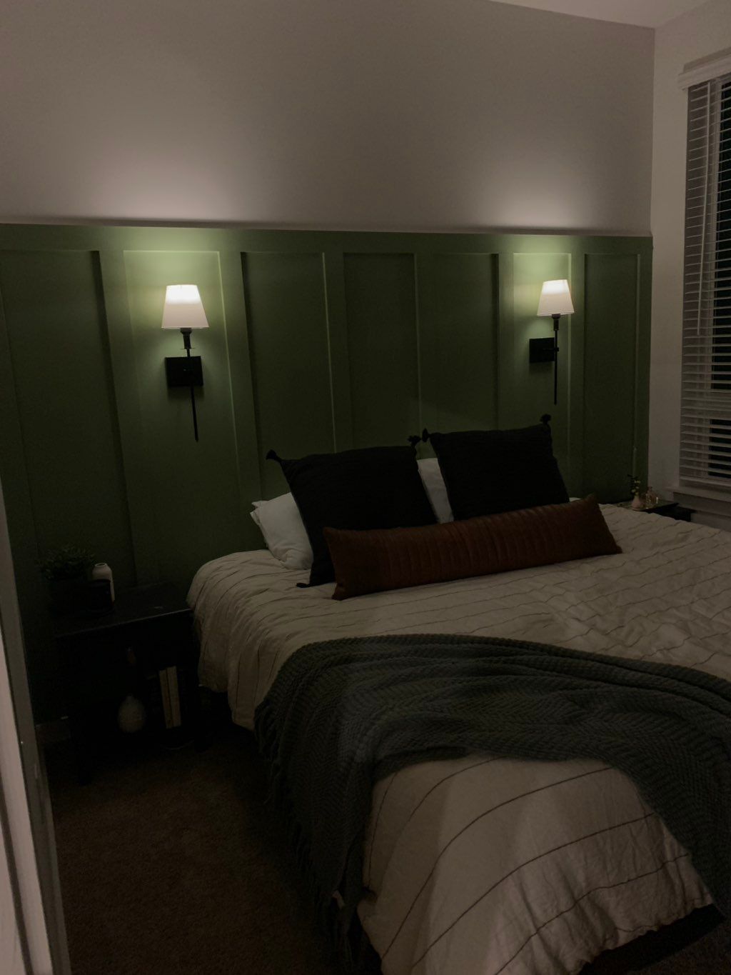 Board and batten accent wall. 