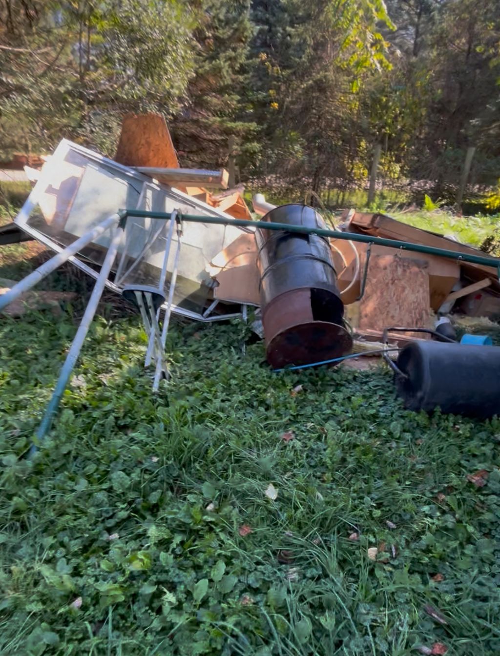 Before of a shed demo cleanup