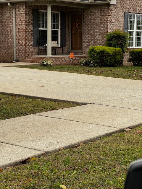 Pressure Washed Front Of Home