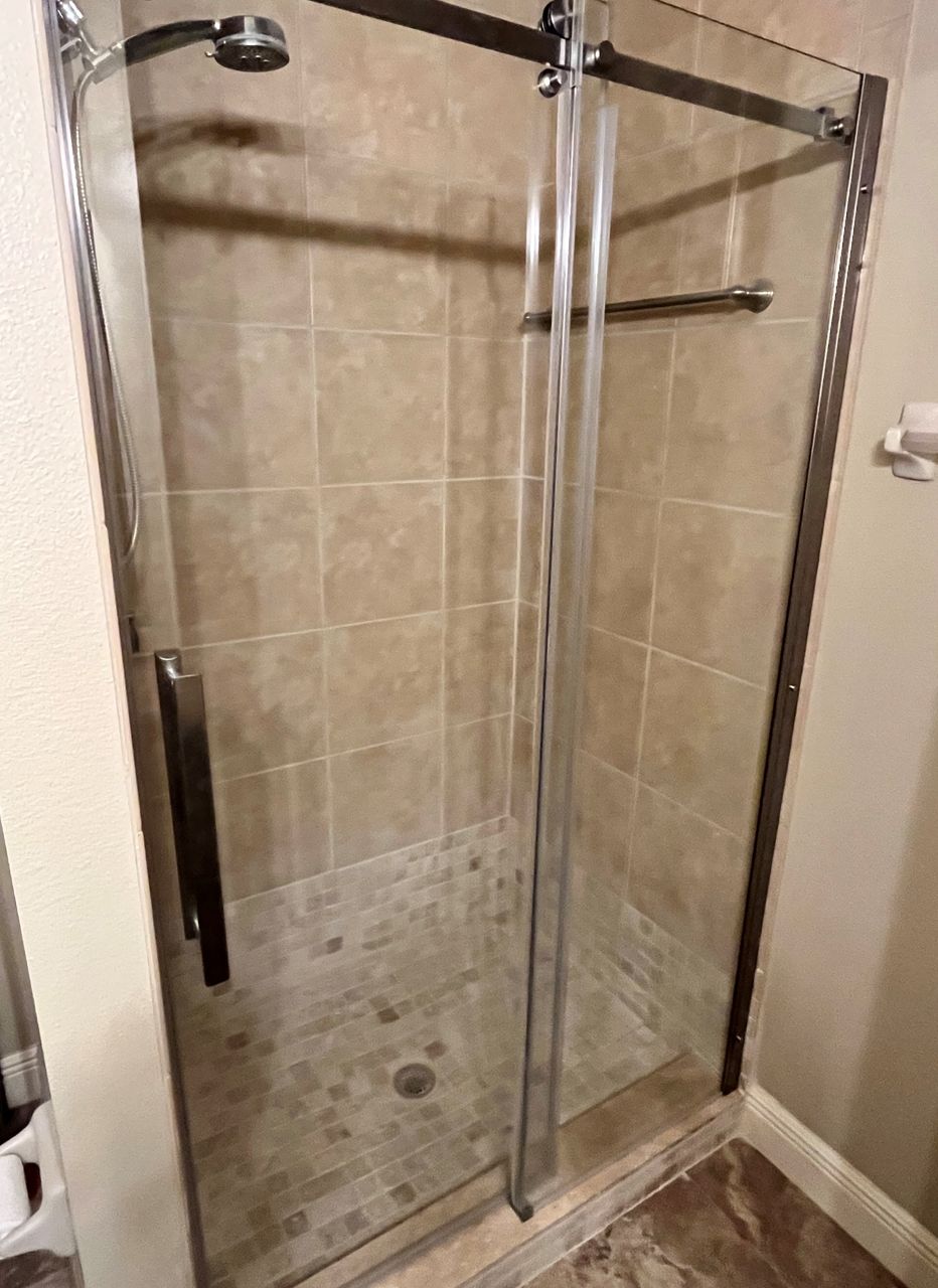 install glass shower door