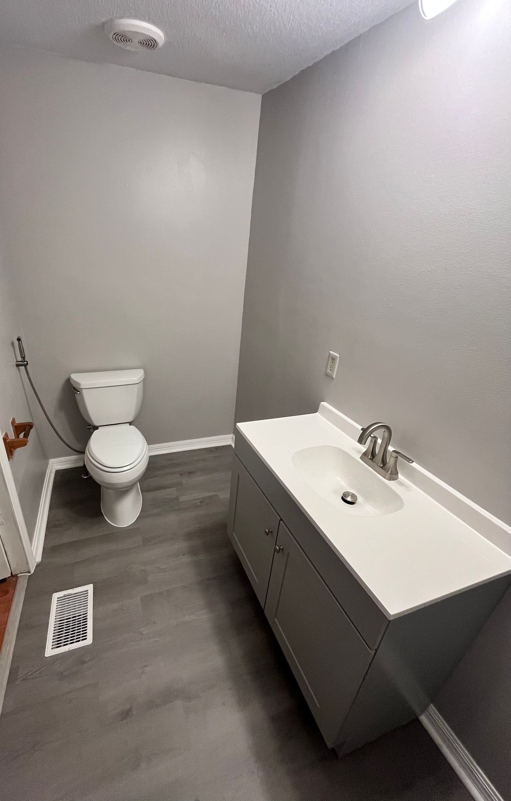 install vinyl flooring and new baseboards