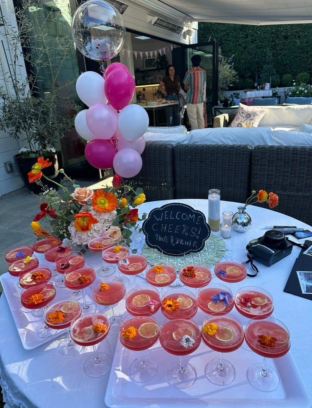 Welcome drink ready for guests upon arrival 🥂