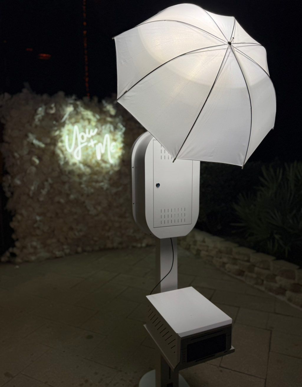 New compact setup with printer attached to back of