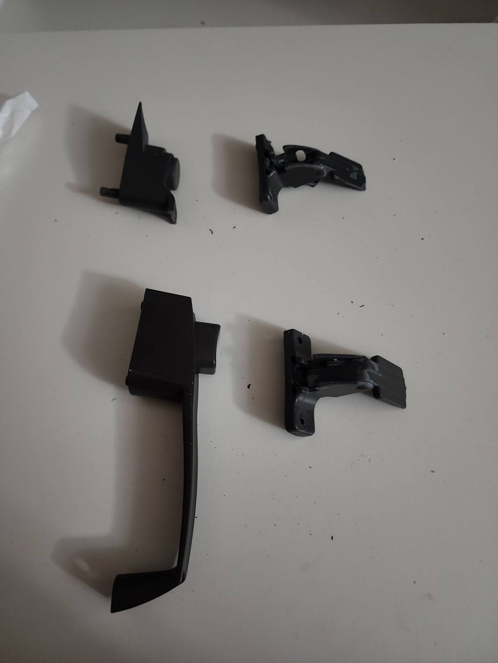 before- old screen door handles