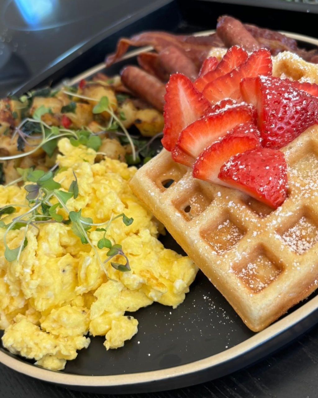 An Elegant Sunday Morning Brunch Plate 