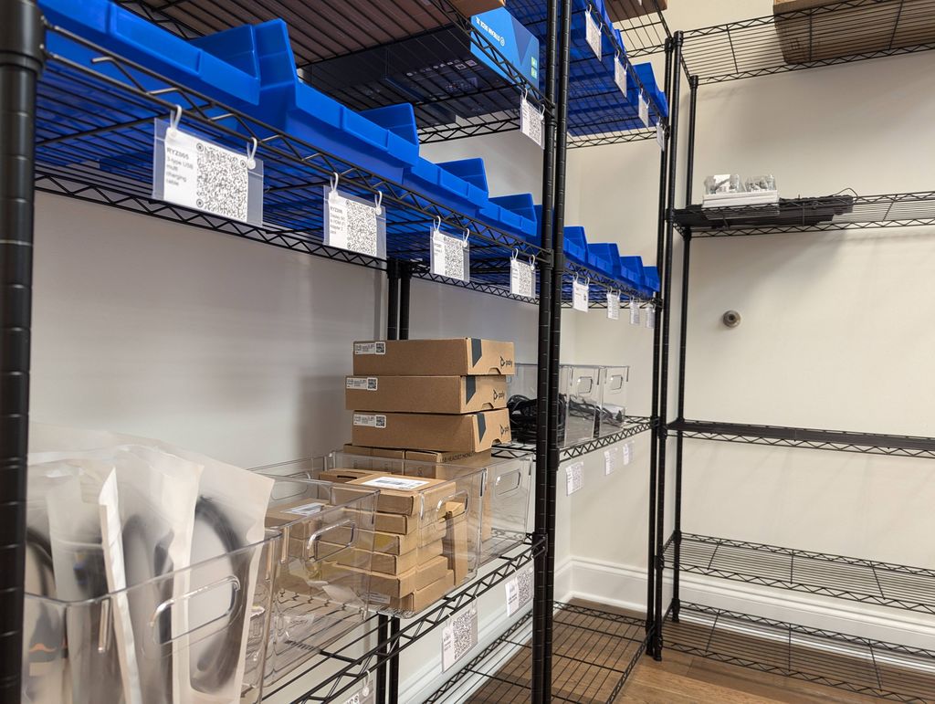 Inventory room setup