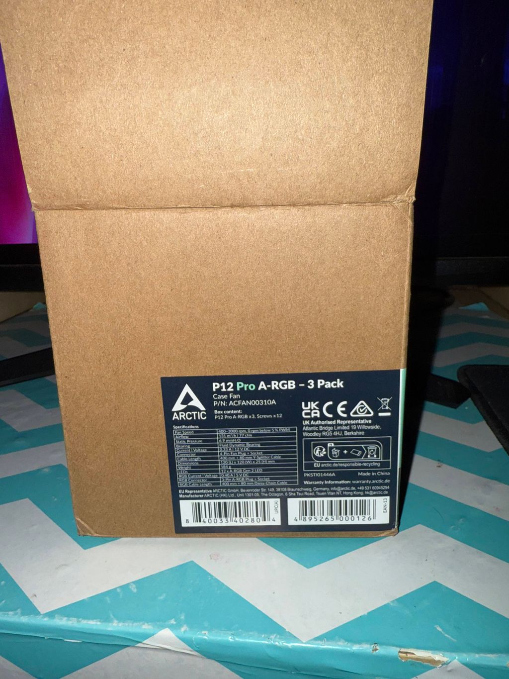 Upgraded cooling fans. 