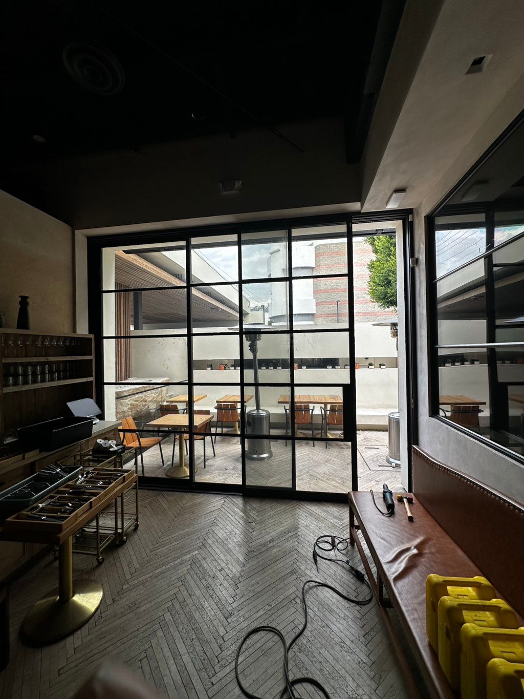 Custom Steel Multi Slider installed