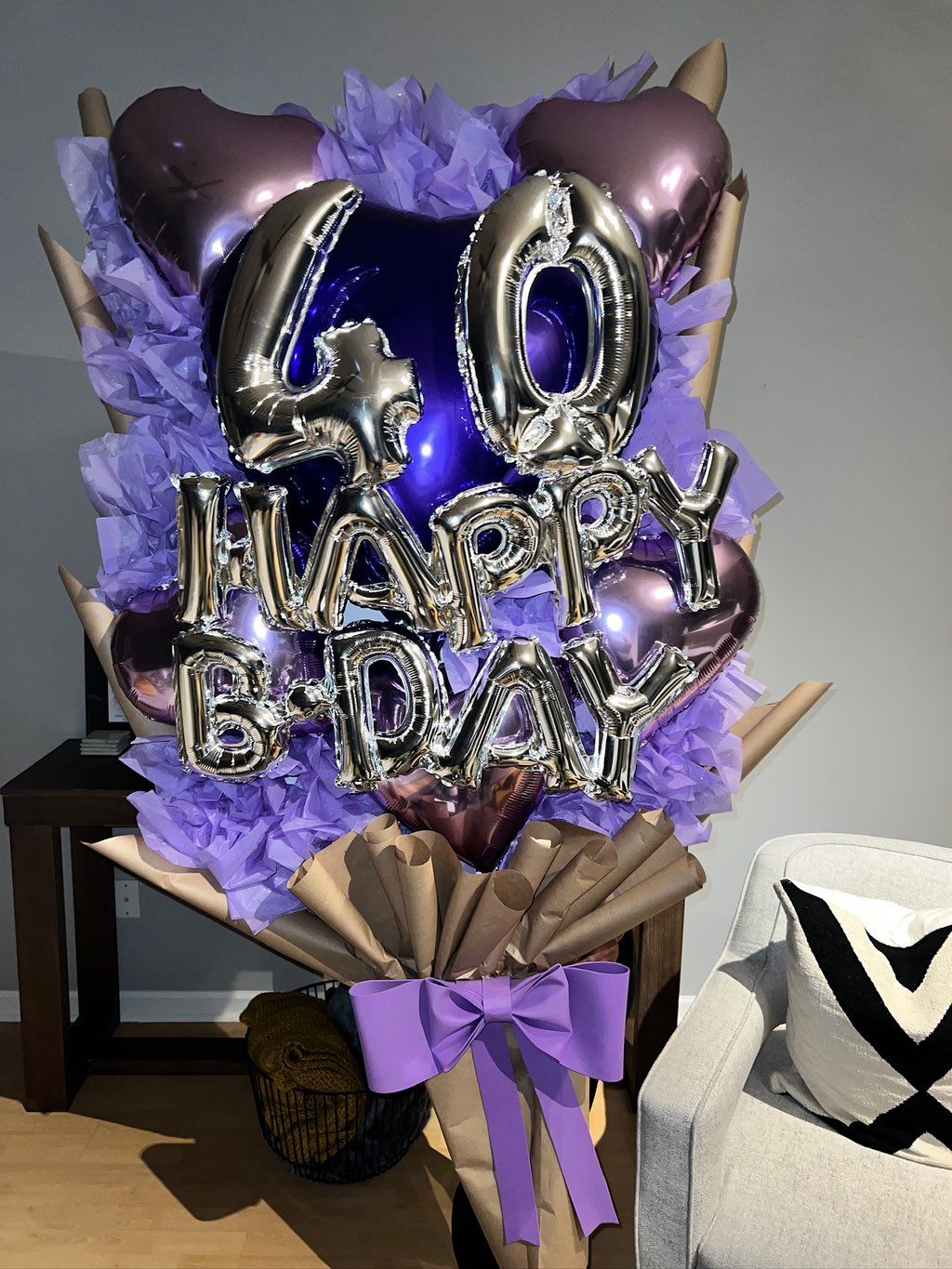 Birthday balloon bouquet custom 