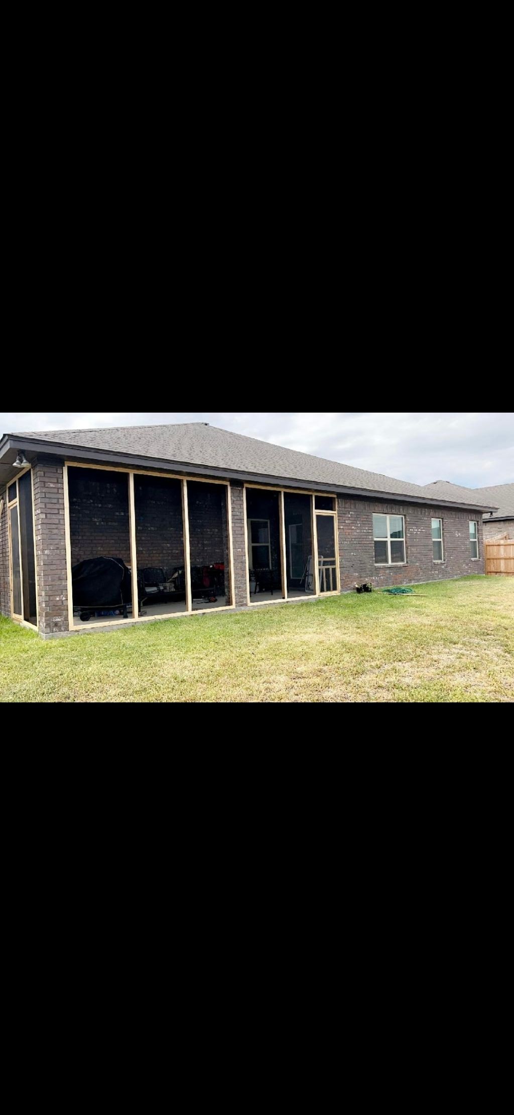 Screened in patio for winter