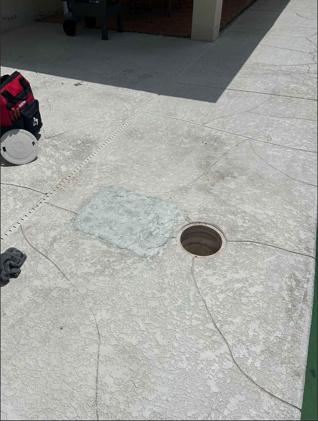 Post skimmer repair & patch