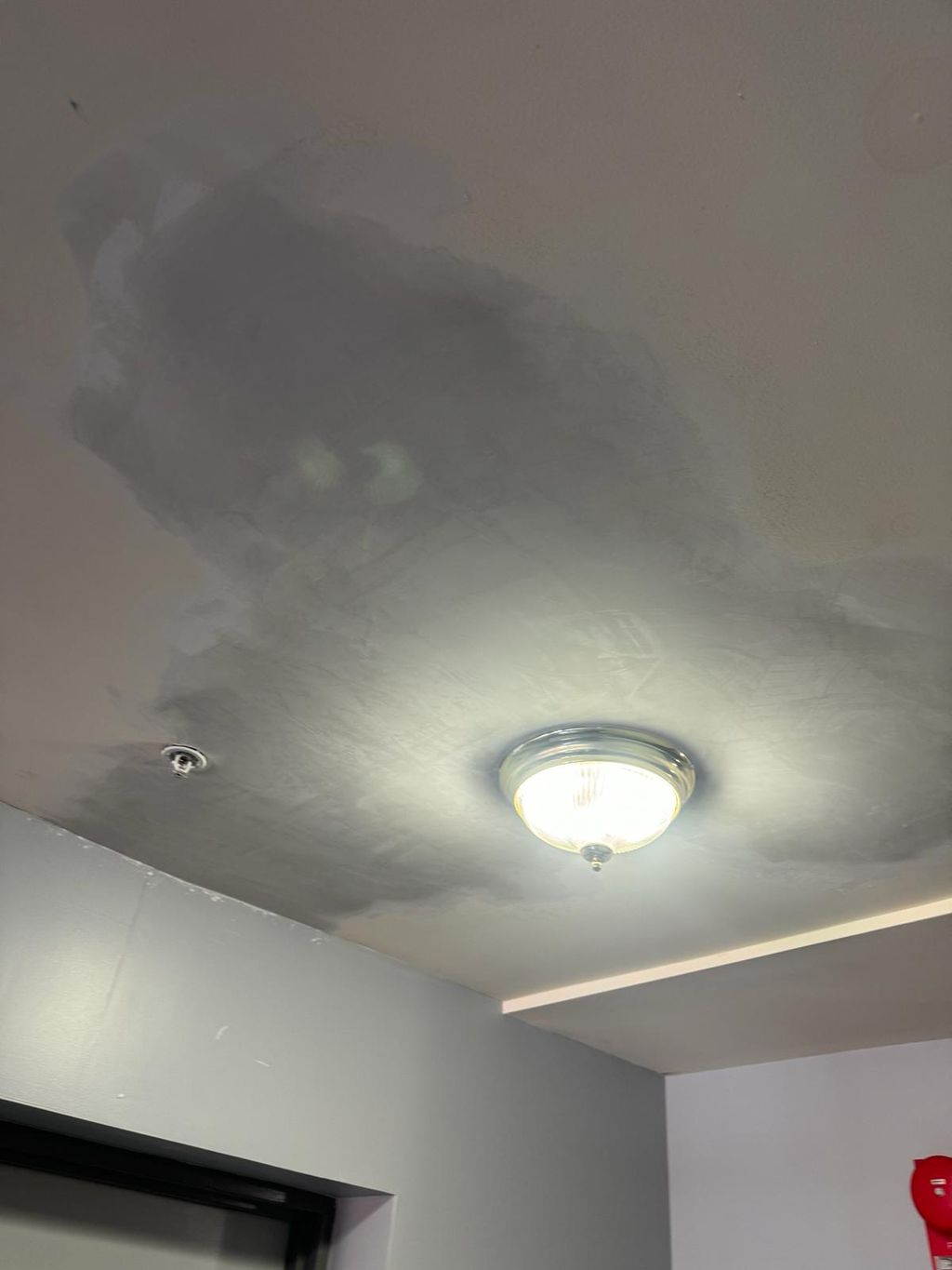 Drywall repair in ceiling
