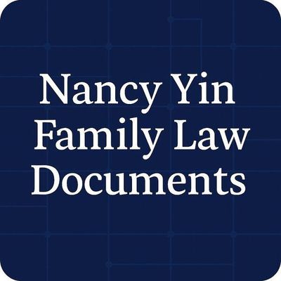 Avatar for Nancy Yin Family Law Documents