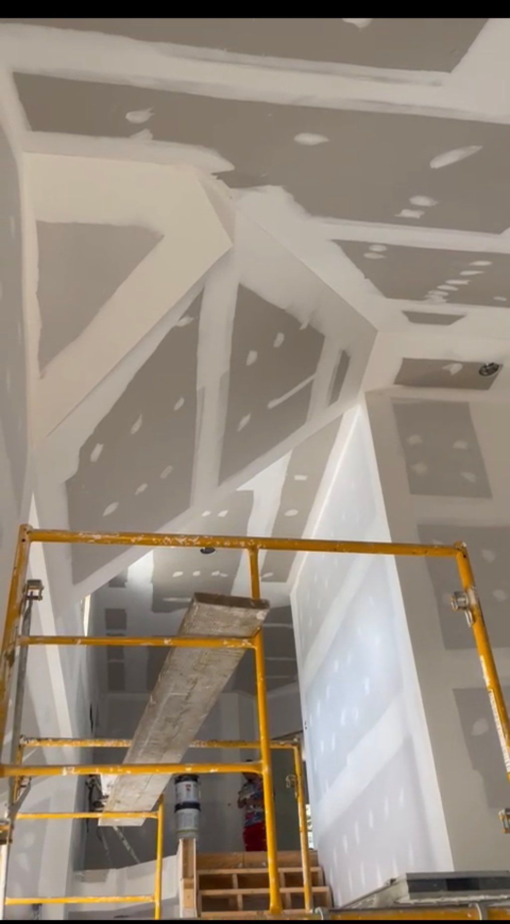  finish on a high, complex ceiling 