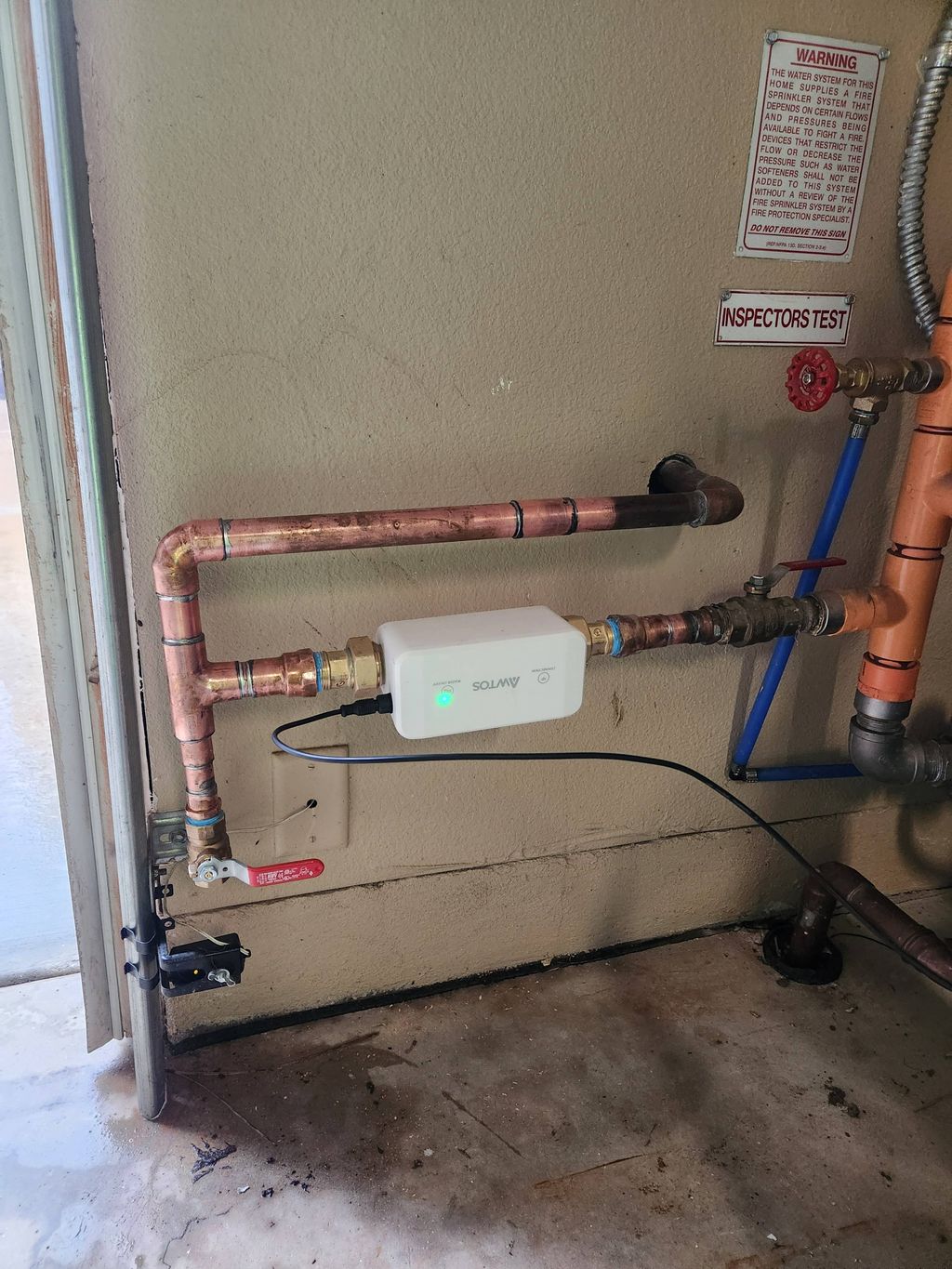 AWTOS Smart meter with drain