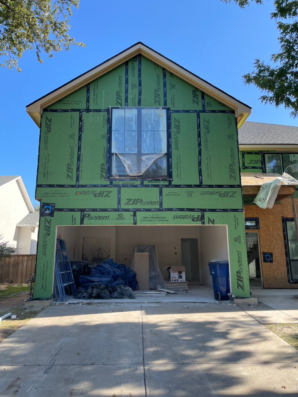 Zip System panel flashing tape work