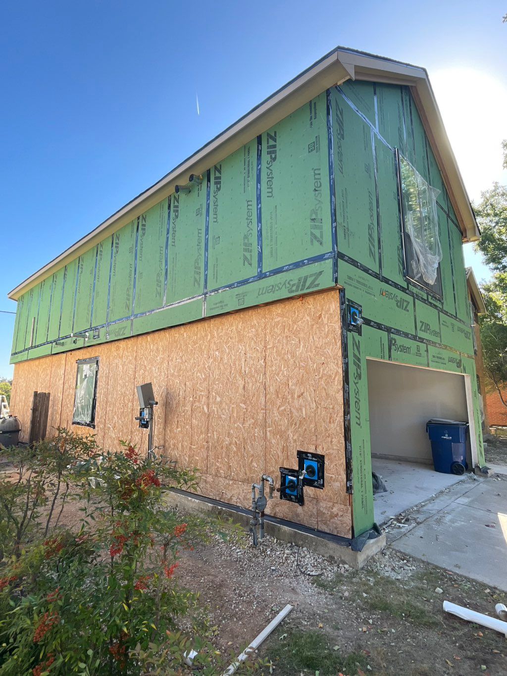 Zip System panel flashing tape work