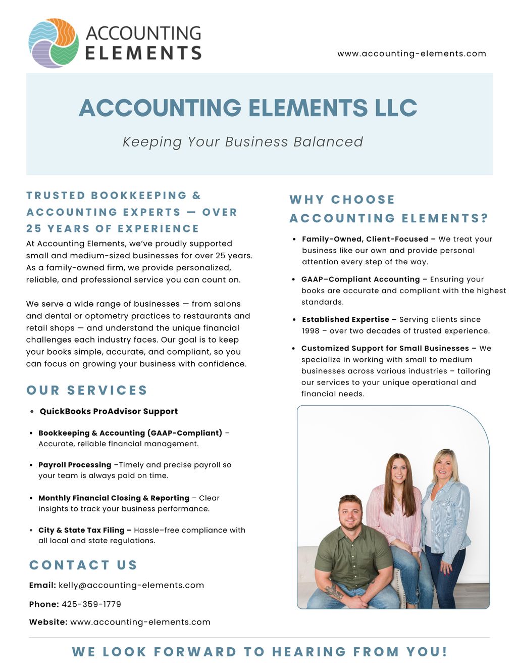 Accounting Elements Information