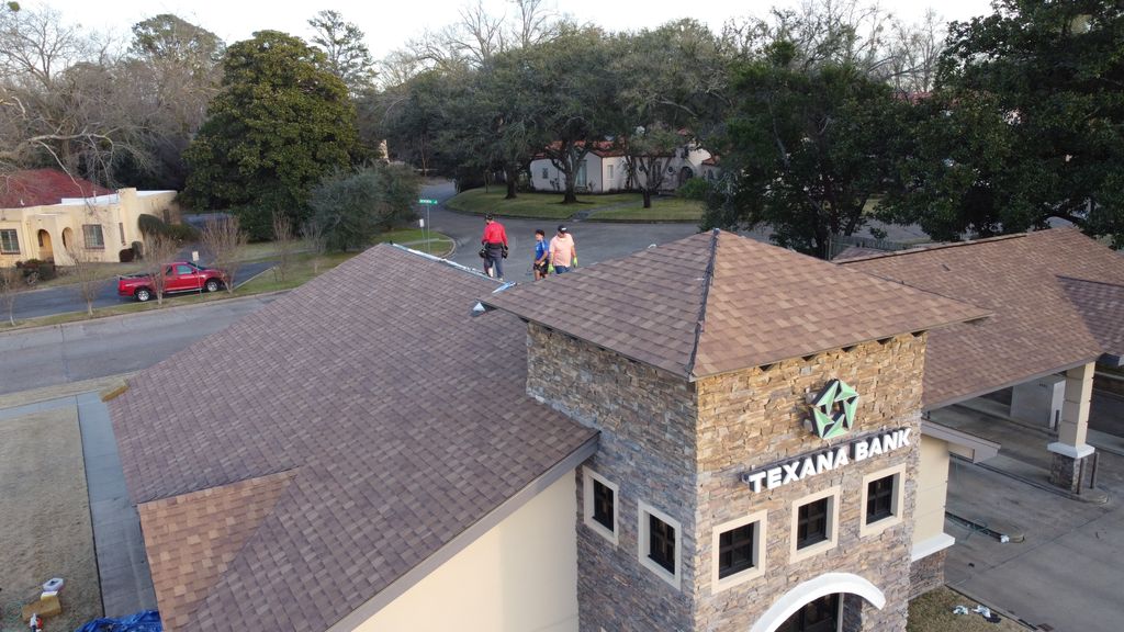 Texana Bank Longview, TX roof replacement project