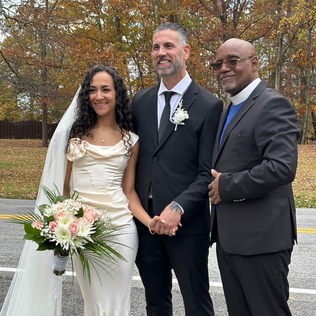 REV. MARC A. KING.  WELL TIMED WEDDING
