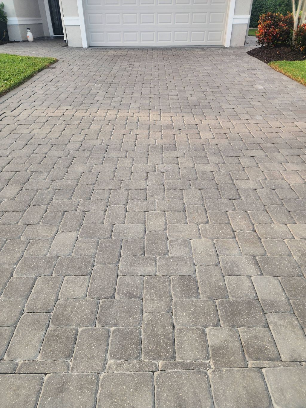 Pavers before sealing