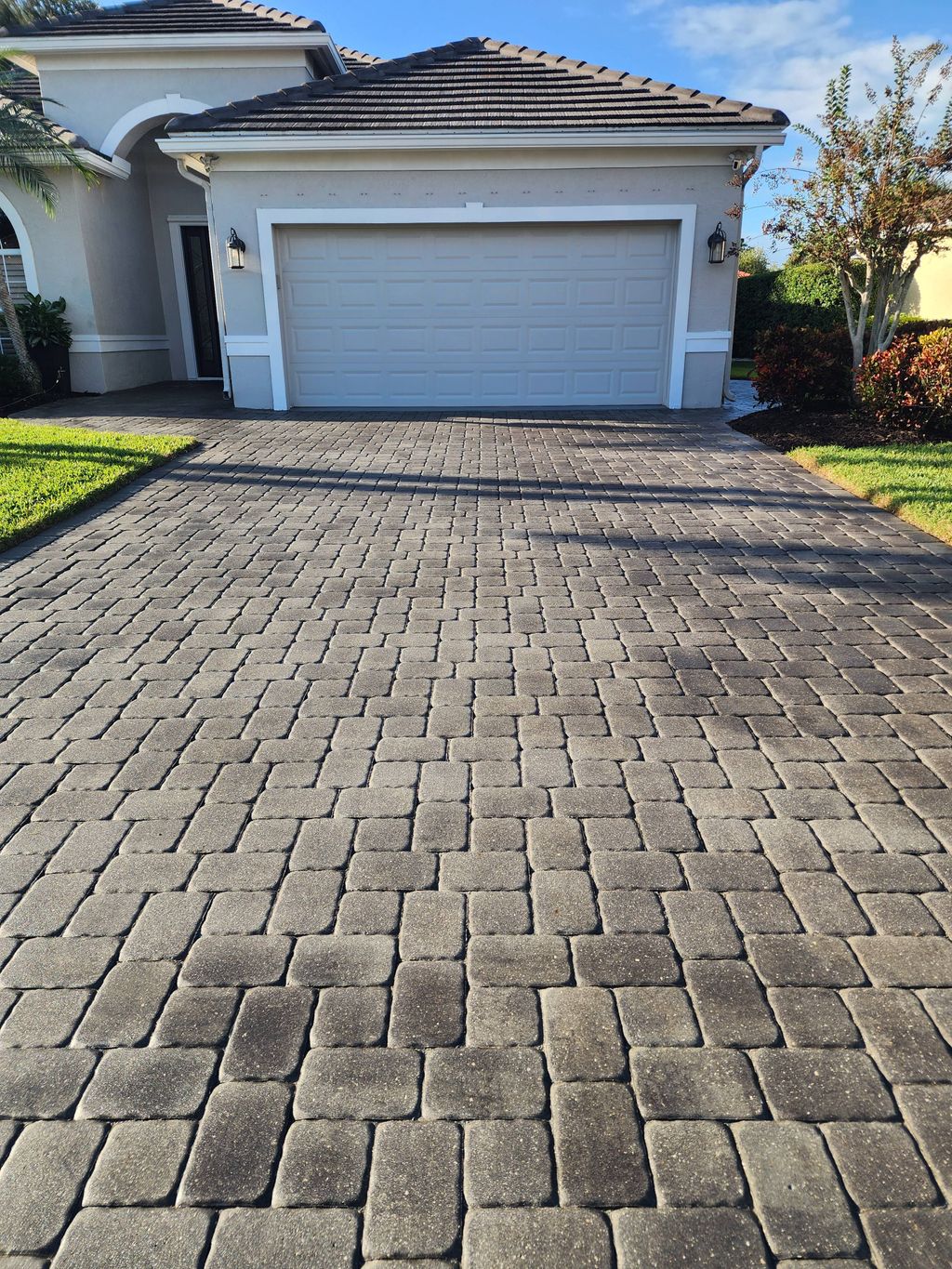 Pavers after clean and seal