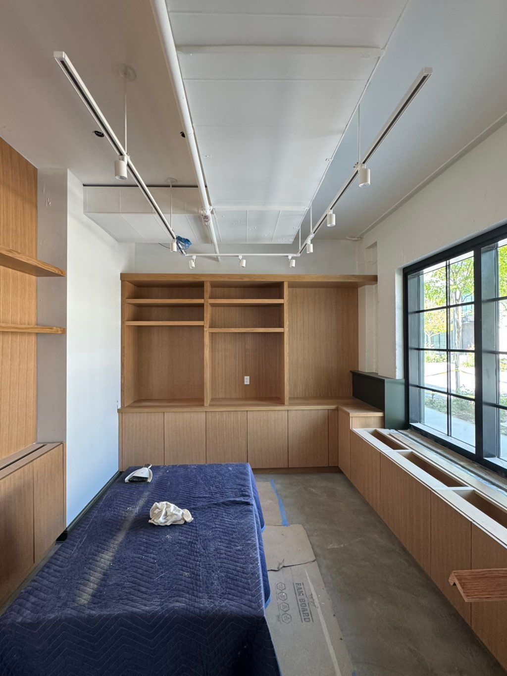 Completed project! Installed custom cabinets into 