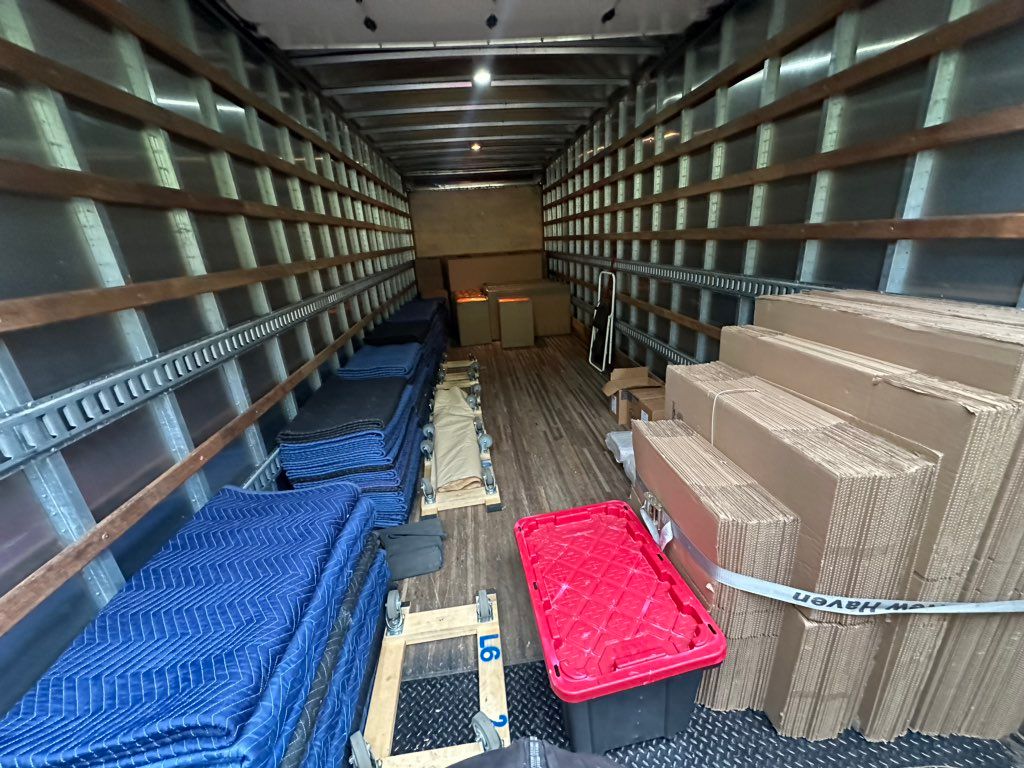 26 Footer Truck ready with moving equipment for a 