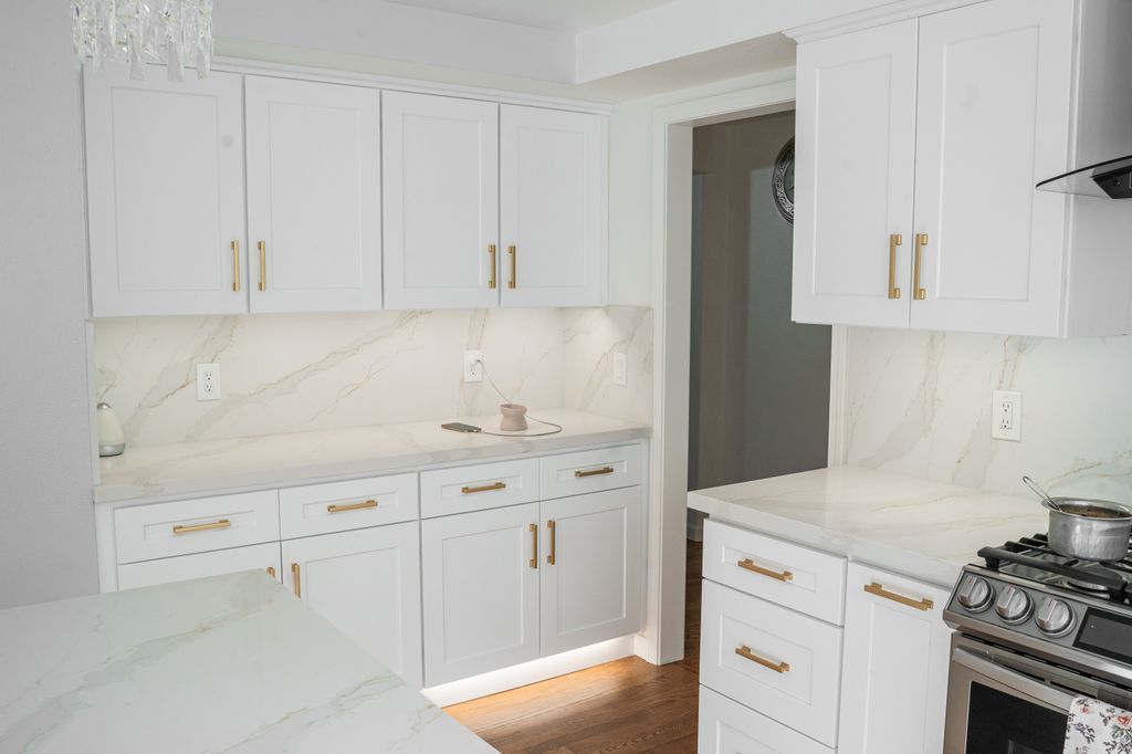 Our team revitalized this kitchen into a bright, c