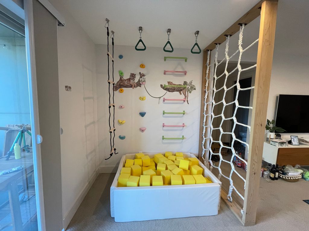 A custom-designed play area tailored to the room l