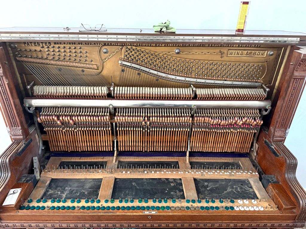 working on a Wing and Son upright 