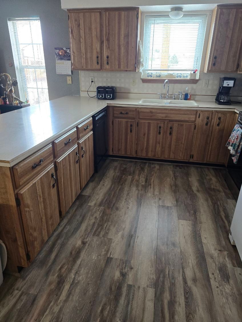 From cluttered to clean: cabinets and counters don