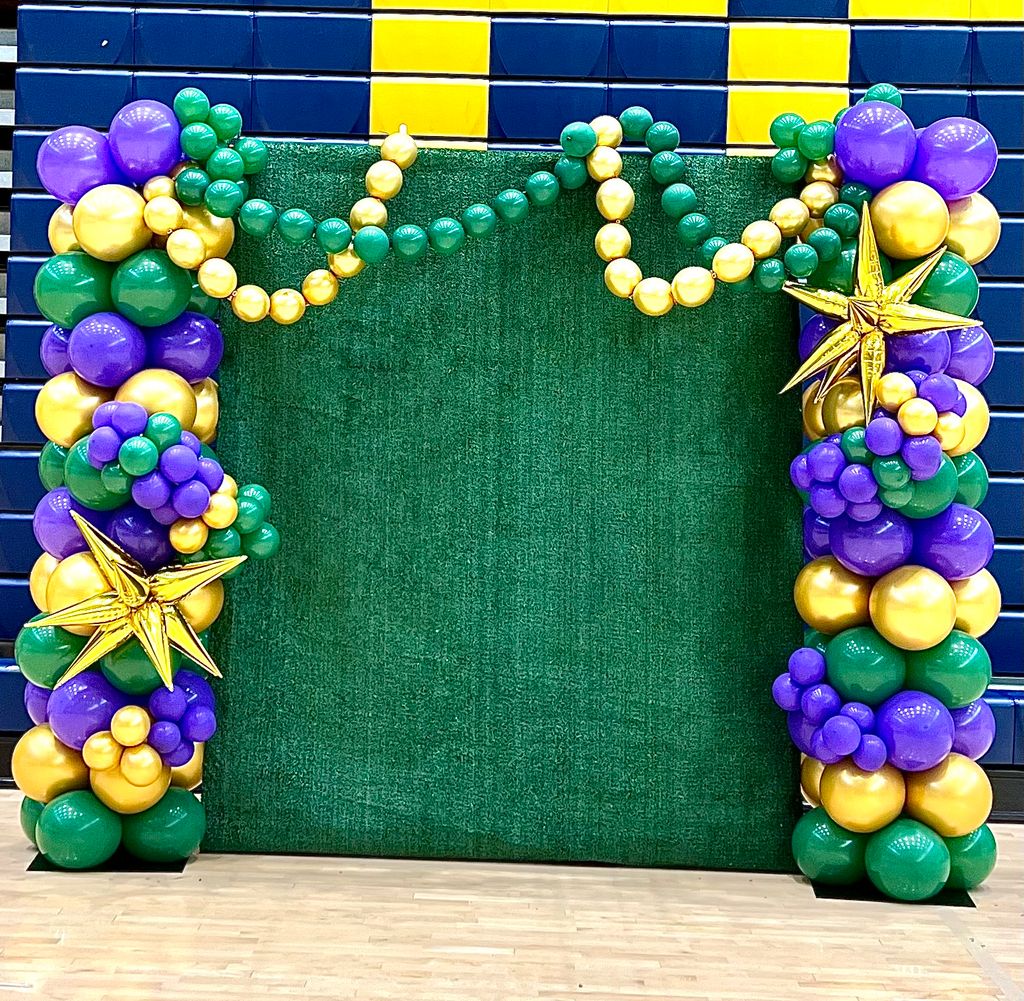 Mardi Gras Themed Backdrop 