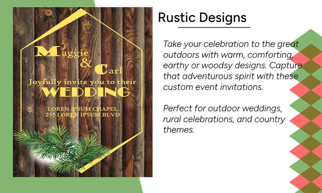 Take your celebration to the great outdoors!