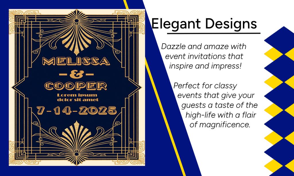 Dazzle and amaze with elegant invitation designs!