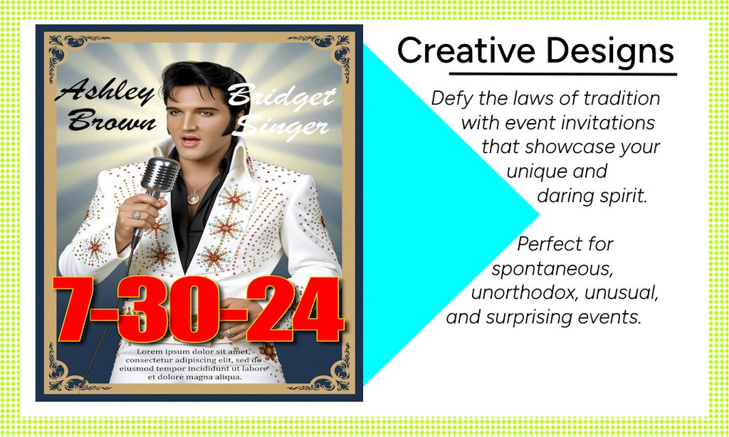 Defy the laws of tradition with creative invitatio