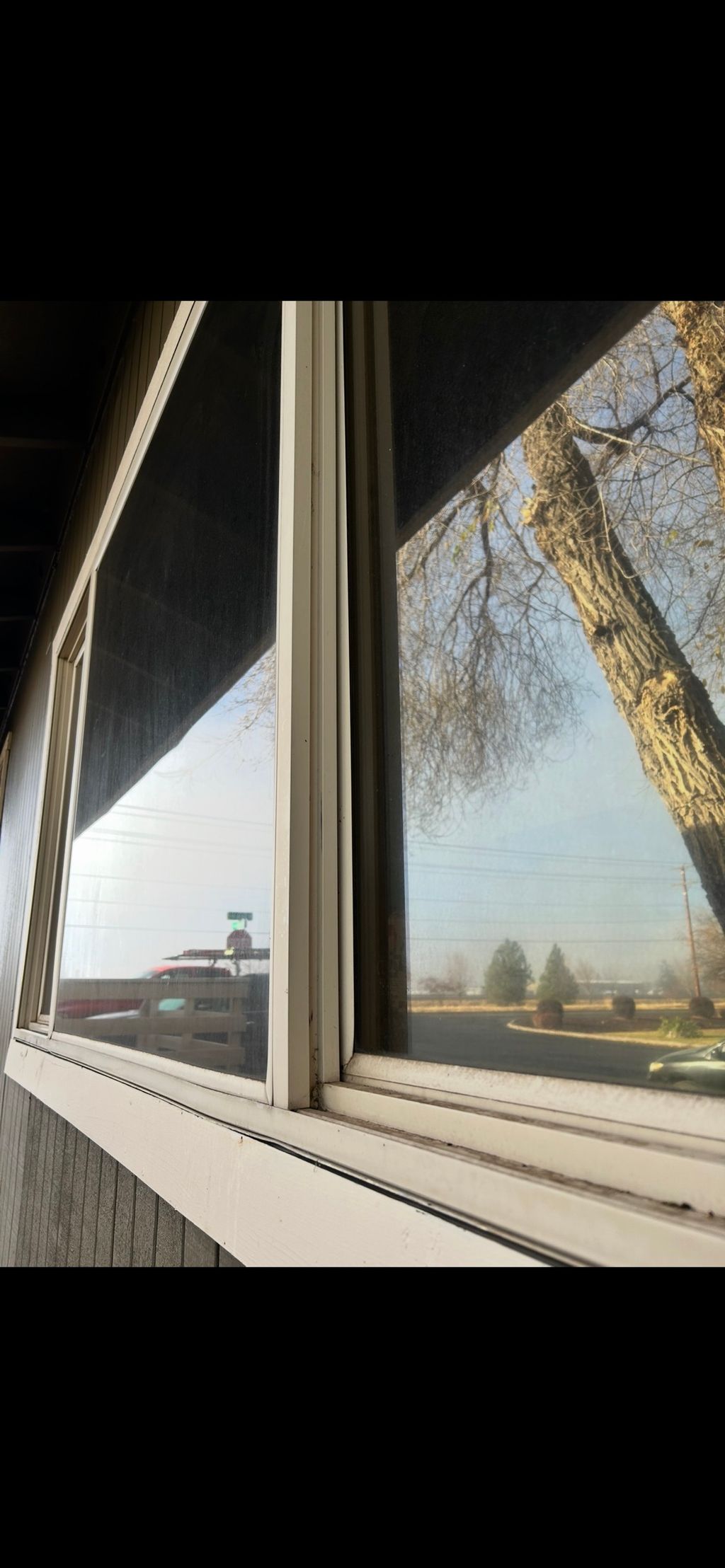 Before - heavy hard water and mineral buildup that