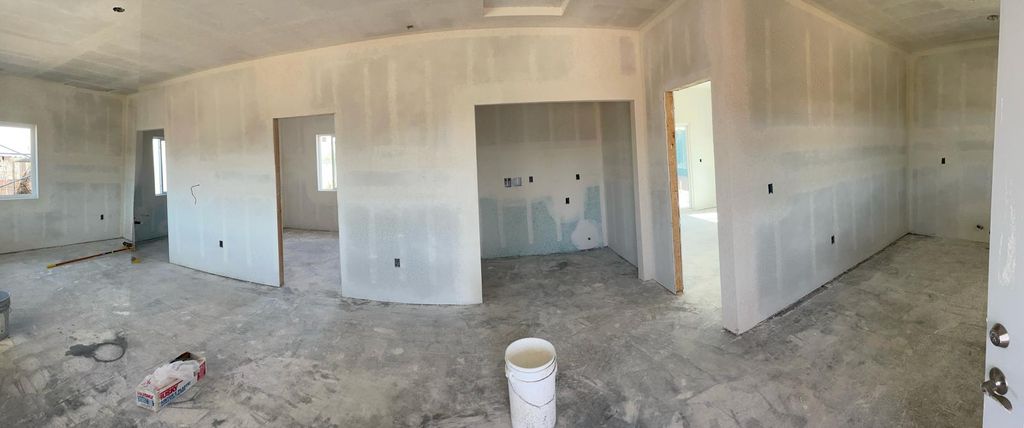 Casa nueva ya lijada preparada para echarle textur