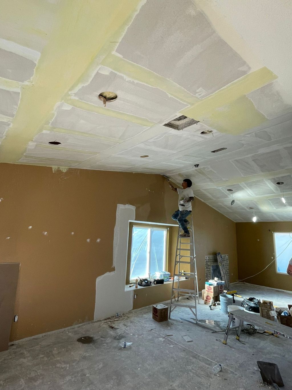 empastando a mano masa caliente (remodelacion)